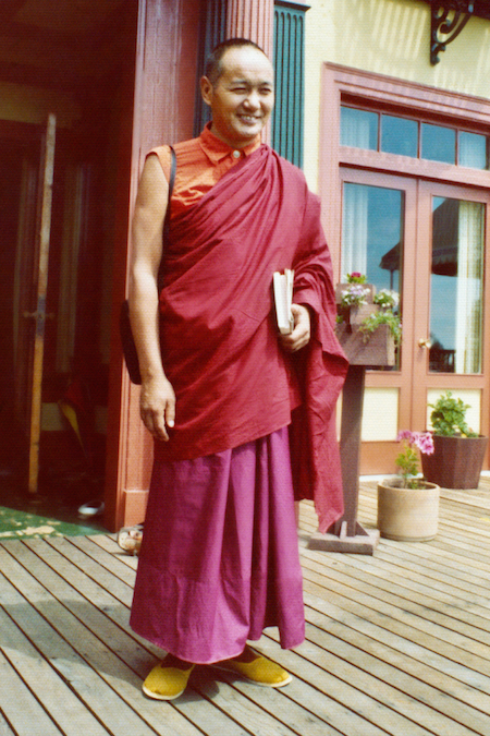 Lama Yeshe in Berkeley, California, 1974. (Photo donated by Judy Weitzner)