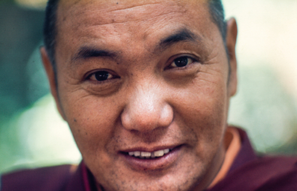 Lama Yeshe at Lake Arrowhead, California, 1975. (Photo by Carol Royce-Wilder)