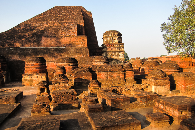 The ruins of ancient stupas at the great Nalanda monastery, India. (Photo Ven Sarah Thresher)
