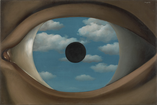 Rene Magritte. The False Mirror. 1928. Painting.