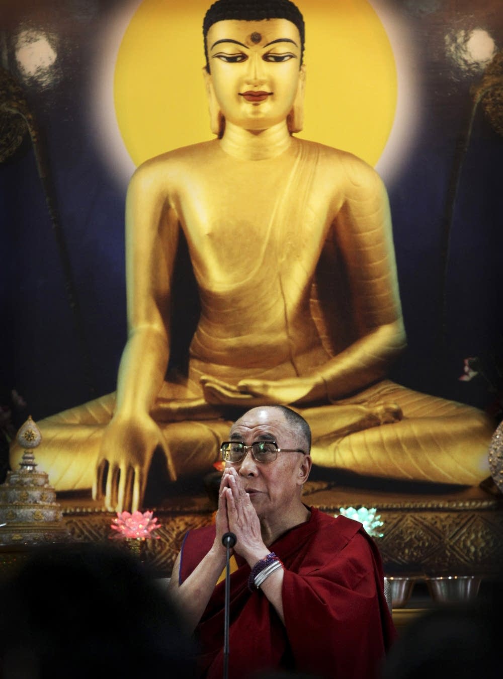 Shakyamuni Buddha and His Holiness the Dalai Lama