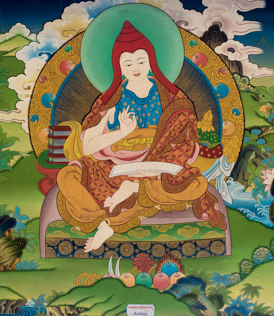 Arya Asanga from Sera Je Monastery debate courtyard, India. (Photo Roy Harvey)