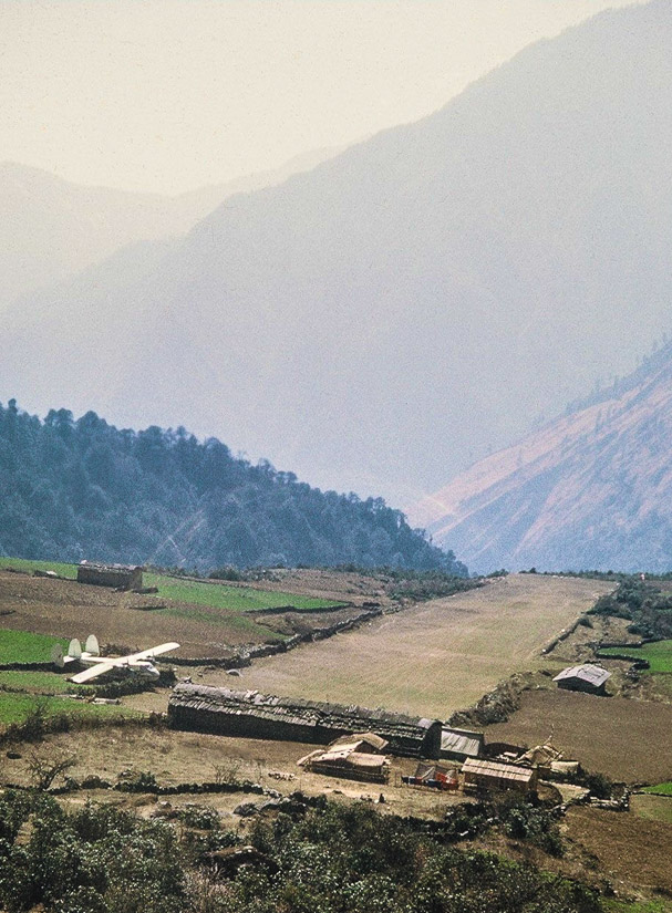 Lukla airstrip, ca 1972