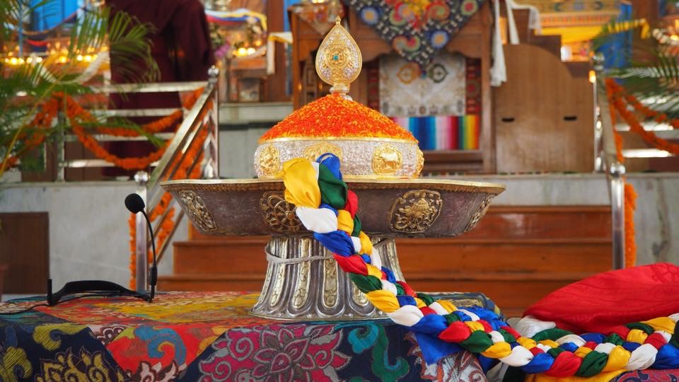 Offering mandala, Drati Khangtsen, South India. (Photo Ven Tenzin Tsultrim)