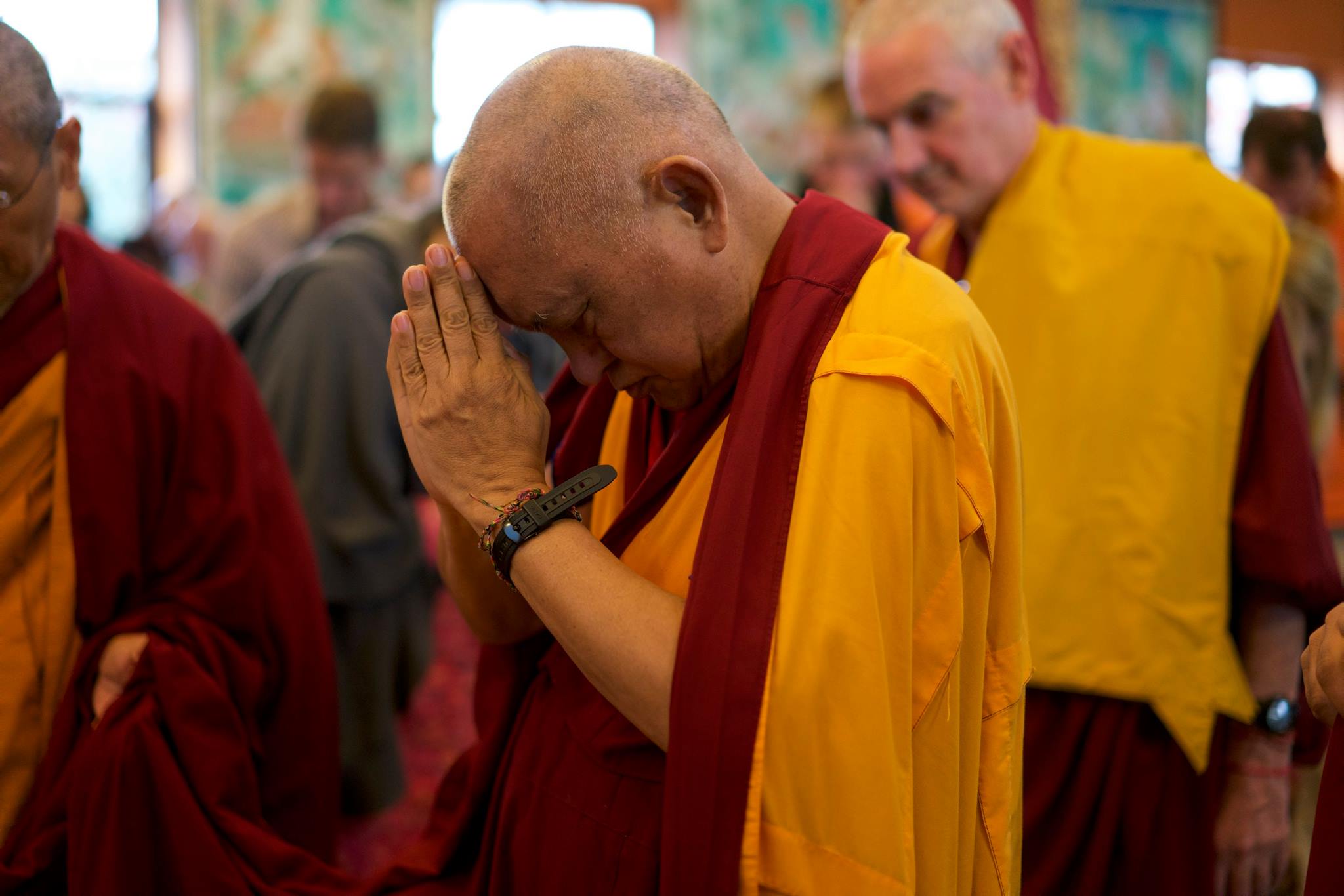 Lama Zopa Rinpoche at Kopan, 2015. (Photo Bill Kane)