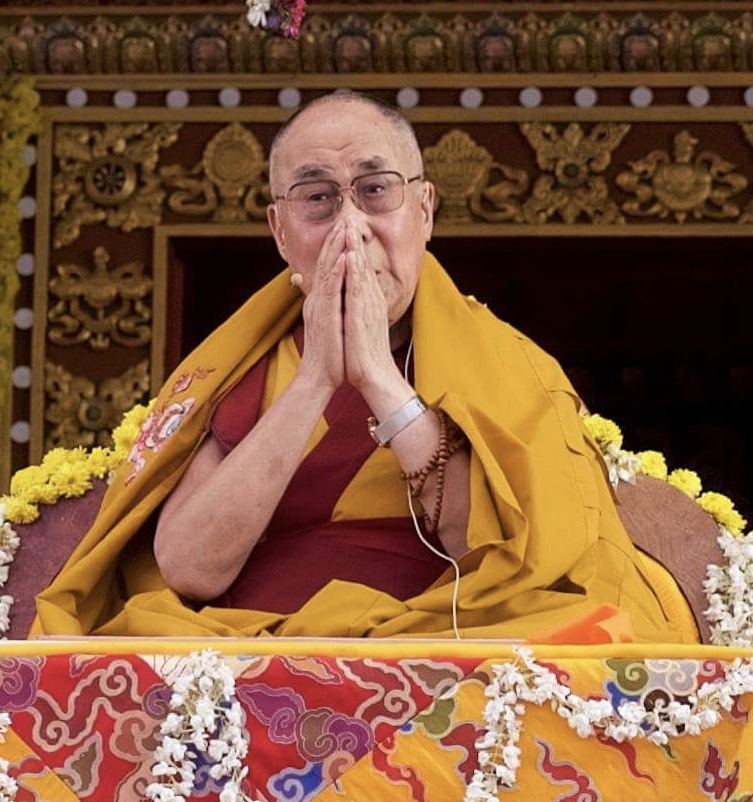 His Holiness the Dalai Lama, Bodhgaya, India, 2018. (Photo Bill Kane)
