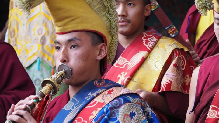 Kopan monks at the Great Prayer Festival, Kopan, 2017. (Photo Ven Tenzin Tsultrim)