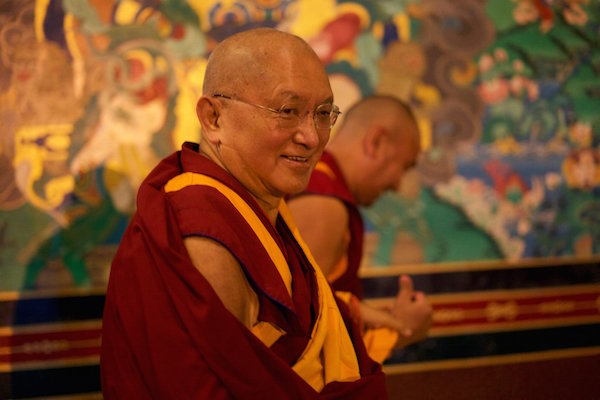 Lama Zopa Rinpoche, Kopan 2015. (Photo Bill Kane)